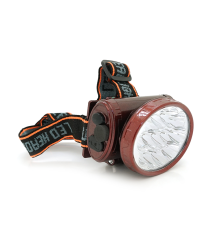 Ліхтарик LX-1898, 13*LED, 2 режими, корпус-пластик, вбудований акумулятор + кабель живлення від мережі, лінза 70*55мм, BOX