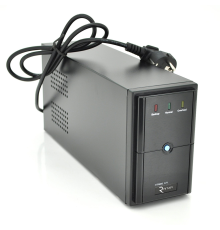 ДБЖ Ritar E-RTM800 (480W) ELF-L, LED, AVR, 2st, 2xSCHUKO socket, 1x12V9Ah, metal Case Q4 (370*130*210)  5,8кг (310*85*140)
