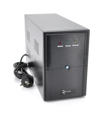 ДБЖ Ritar E-RTM1200 (720W) ELF-L, LED, AVR, 3st, 3xSCHUKO socket, 2x12V7Ah, metal Case  Q2 (405*195*285)  10.2 кг (340*120*190)