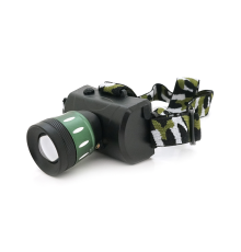 Налобний Ліхтарик Bailong BL-6966, Q5 Cree, 3 реж., Zoom, корпус-пластик, водостійкий, ударостійкий, 18650 акумулятор СЗУ + АЗУ, 80 * 45mm, BOX