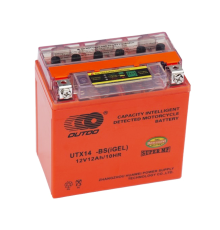 Мотоакумулятор OUTDO (Maxion) UTX14-BS GEL, 12V 12Ah (150 х 87 х 145), Orange, Q6