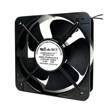 Кулер для охолодження серверних БП FP-20060EX-S1-B DC sleeve fan 2pin під паяння - 200*200*60мм, 220V/0,43A, 2600об/хв, 58W