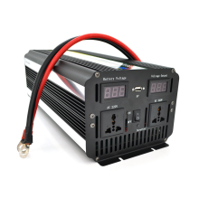 Інвертор напруги Voltronic Wm-9000 (5400Вт), 12/220 з апроксимованою синусоїдою, 2 універсальні розетки + USB, клем