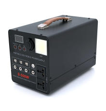 Портативний PowerBank S-500W, LiFePo4 40000mAh, 220V/30A, 2*AC/220V+4*DC/12V+6*USB/5V, LED, Q2