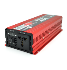 Інвертор напруги ST3000CP (DC:1500W), 12/220V з апроксимованою синусоїдою, 1 універсальна розетка, крокодили, BOX