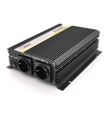 Інвертор напруги ORBUS ORMS24-1800 (1800Вт), 24/220V, approximated, 2 Shuko, клемні дроти, 5 запобіжників, Box.Q20