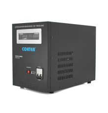 Стабілізатор напруги релейний Conter SVRH-15000VA/10500W однофазний, напольного монтажу, LED дисплей, DC150-270V, AC230±8%, 2*Shuko, Q1