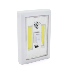 Світильник настінний POWERMASTER SL-606, з вмикачем, 2 LED, 3 типи кріплення, 3xAAA, Blister