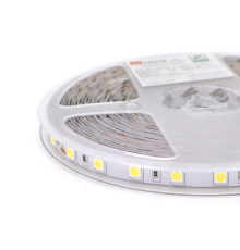 Світлодіодна стрічка Mervesun MRW-5050-B-24 4K, (60 світлодіодів), 24V, 11W, IP20, під паяння, 10 метрів котушка, White