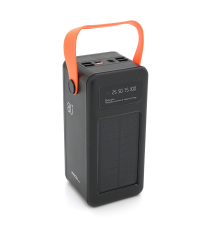 Powerbank ACL PW-53 80000mAh, 4xUSB, Solar, ліхтар, 1,4 кг, Black/White, Box