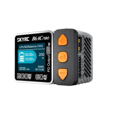 Універсальне ЗУ SKYRC B6AC, DC200W, AC60W, 27V, 10A, LCD, балансир, від 1 до 6 осередків, DC/PD