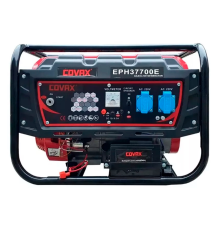 Генератор бензин COVAX ЕРН37700Е, однофазний 220V, 50Hz, 2,8KVA(3,0KW), об'єм 15л